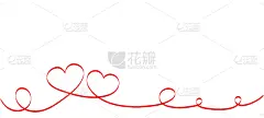 红色,心型,缎带,白色背景,汉字,超小号,卷着的,请柬,周年纪念,问候