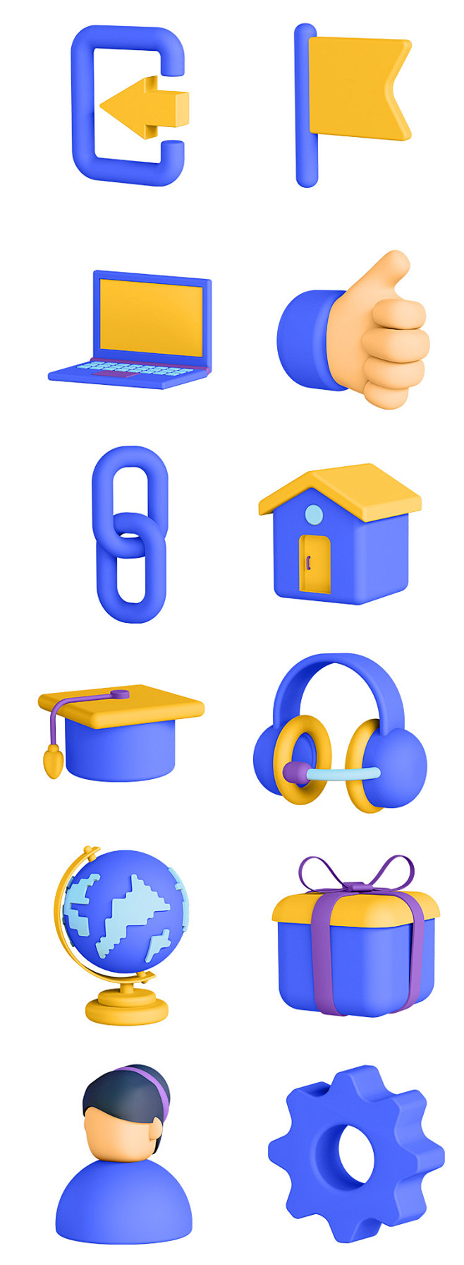 精选时尚75款3D立体风格UI图标icon插画元素PNG格式fig格式素材-淘宝网