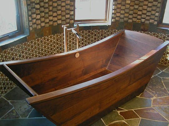 custom wooden bath t...