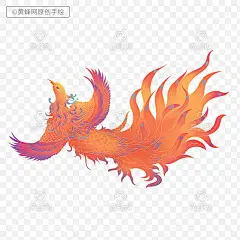 凤凰,手绘凤凰,凤凰插画,国潮,国风,