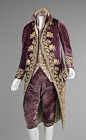 1810 French Court suit at the Metropolitan Museum of Art, New York -Napoleon revived the importance of fashion in the court when he became emperor. This is 11 years post revolution and things have already returned to the extravagance pre-revoltuion. 18th 