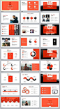 27+ Red Annual analysis report PowerPoint template #infographicsanimation