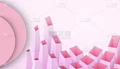 抽象几何立方体背景冰和圆的形状和创意的想法现代剪纸概念在人- 3d渲染