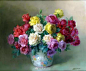 比利时画家Julien Stappers写实静物花卉油画欣赏 ​​​