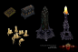 Diablo III, Anessa Silzer : A memorable project with an amazing team of some of the most talented environment painters and world builders in the industry. I was responsible for hand-painting textures and modeling modular architecture, terrain, and props. 