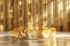 豪华的金色电商3D展示台