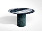 Round marble side table PROIEZIONI | Round coffee table by SALVATORI