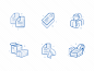 icon set part 1 blue iconset clean icons