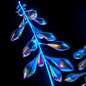 CYBERFLORA : Metallic flowers and glows. 