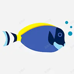 卡通海洋生物鱼文艺风海报