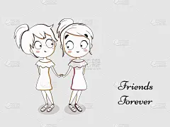 友谊日的背景插图