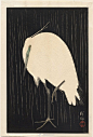 [浮世绘里的乌鸦] 老藤枯树昏鸦，寒鸦夜啼，这些源自中国的乌鸦形象，也流传到日本。图5，葛饰北斋的“乌鸦与日本刀”，奇妙组合，出人意表。 ​​​​