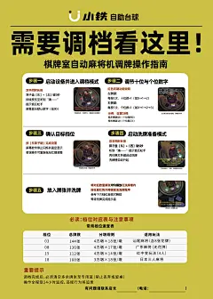 台球厅海报相关设计50-70自动麻将机调节指南（编号：419）约稿V：15003338150 