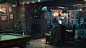 Far Cry 5: Spread Eagle Bar Fan art_night, ByungGwan Ahn : I worked with reference to far cry 5 in-game and trailers, and i also referred to The Hobbit's green dragon inn. Digital Hunky's work has been extremely helpful. Thank you!