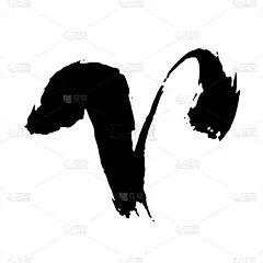 白羊座,干的,壁纸刷,标志,分离着色,白色,符号,概念,图像,预言家