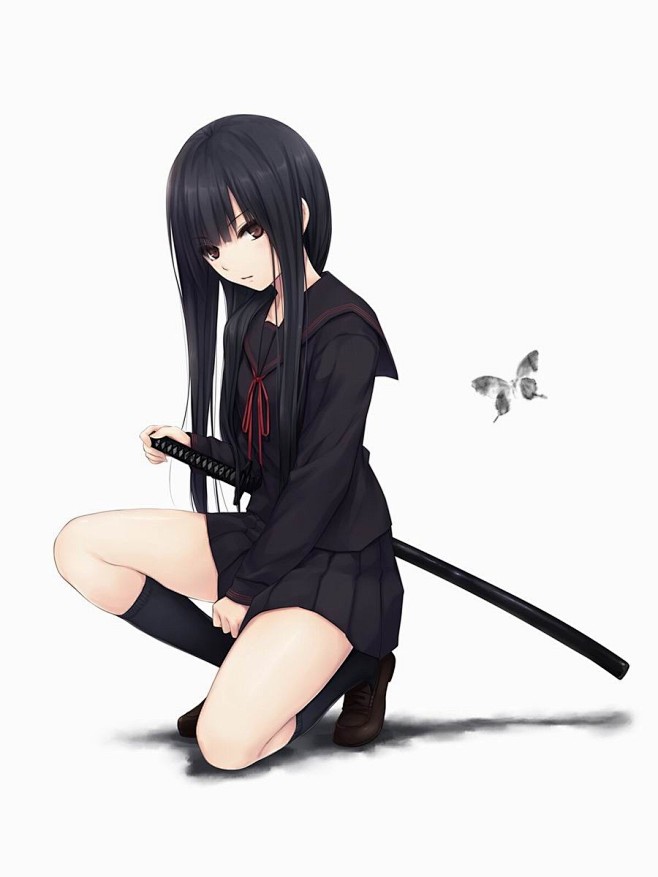 持刀少女 #二次元