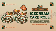 甜点横幅模板 【酷图网】甜点横幅模板,甜点横幅,手绘海报,甜品海报,广告海报