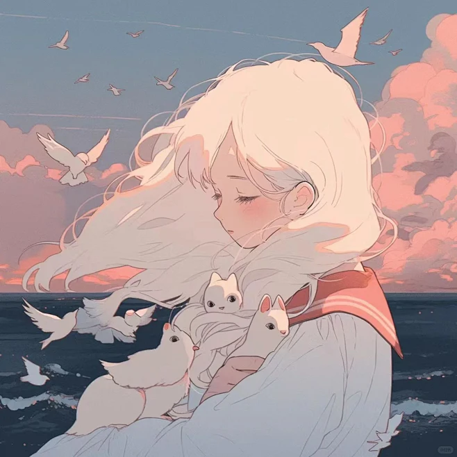 女生头像·一起吹晚风