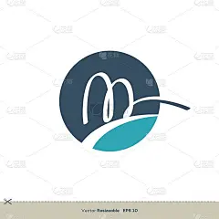 M Letter Logo Template Illustration Design. Vector