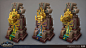 Zandalari Loa Statues - World of Warcraft: Battle for Azeroth, Ashleigh Warner : These are statues for some of the different Loa the Zandalari worship. Jimmy Lo did some amazing concept drawings for these that were a pleasure to work from. I definitely le