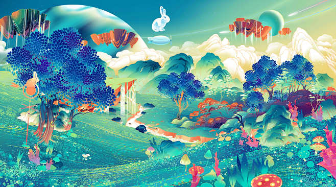 大白兔年度TVC插画商业插画特浓TN -...