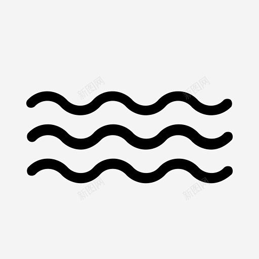 波浪天气河流图标 icon 标识 标志 UI图标 设计图片 免费下载 页面网页 平面电商 创意素材