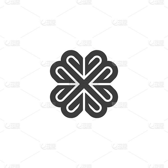 抽象的十字标志-几何形状的未来主义