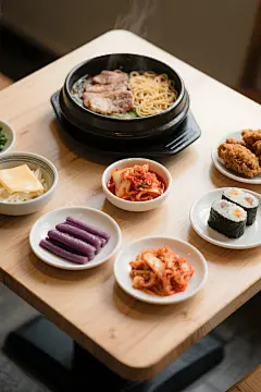 韩式料理组合韩国餐饮