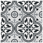 Mora 12.38" x 12.38" Ceramic Field Tile in Gray/White