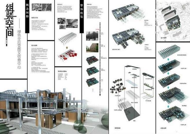 毕业设计展板设计排版建筑室内景观规划环艺...