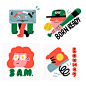 Juan Molinet - Snapchat Stickers : Character Designer, illustrator, art director from Buenos Aires, working freelance for clients of the likes of Nickelodeon, Cartoon Network, The Guardian, Nescafé, Unicef, Unilever, Cadbury, and more! 