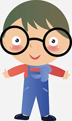 带眼睛的男孩免抠素材_图宝宝 https://bao16.com 卡通 头像 学生 学生头像 男生