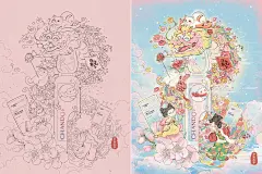 元气满满迎新春美美过春节原创国风插画_7_-Ponyo-夕米木子_来自小红书网页版