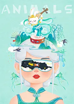 奇思妙想——眼罩下的Wonderland❤️

（via @张诗尔 ） ​​​​