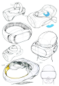 Virtual Reality Head-mounted Display Concept : Virtual Reality Head-mounted Display Concept Development Stage.