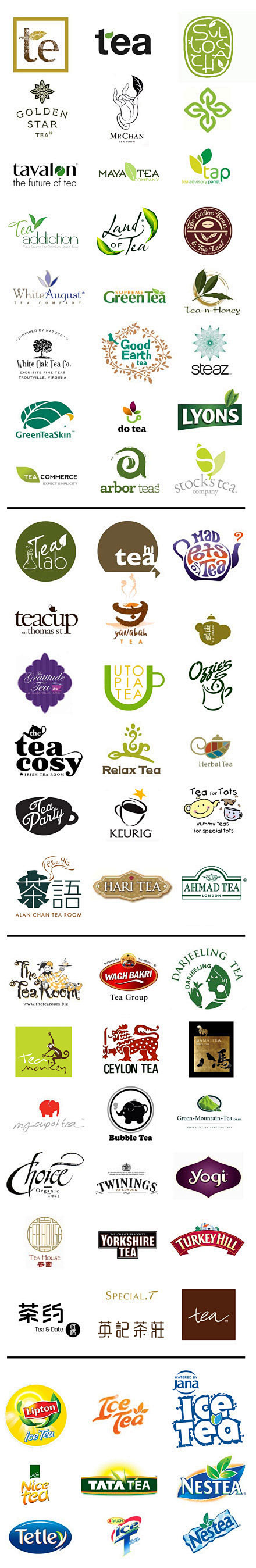 茶叶、茶企、茶饮料的品牌logo整理，来...