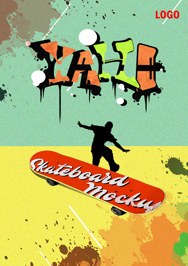 滑板海报