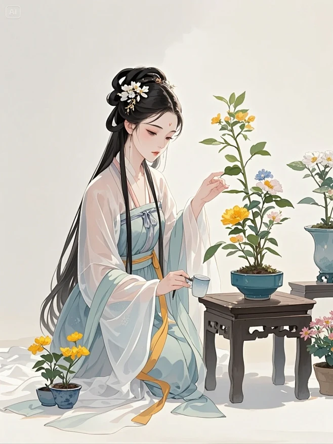 水彩插画 - 小红书
