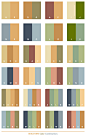 按颜色主题分类的13种配色方案色卡|配色方案|怀旧|米色_新浪网