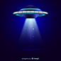 Ufo abduction concept with realistic design Free Vector