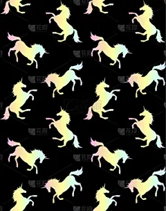 独角兽,式样,淡雅,可爱的,幻想,图像,壁纸,小马,动物,剪影