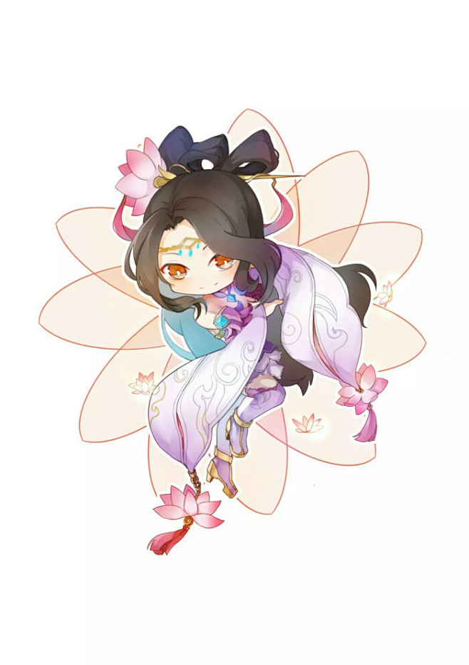 王者荣耀貂蝉绝世舞姬q版立绘全身