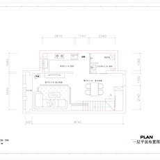 50平米LOFT 日式写意两居,装修图片