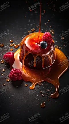 甜点 【酷图网】点心,甜点,蛋糕,果酱,树莓,蓝莓,美味,高清,壁纸,手机壁纸