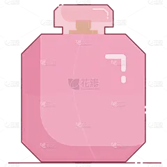 美容美妆行业icon多色扁平-香水