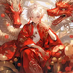 新年氛围感多人组男头  ai