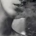 颓废吸烟黑白照手机壁纸