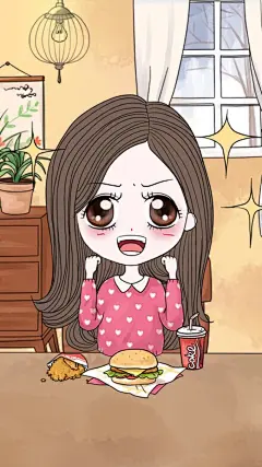 笨娜娜 可爱卡通插画 壁纸 头像 吃货系列