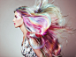 彩色染发 发型与色彩
Beauty fashion model girl with colorful dyed hair by Oleg Gekman on 500px