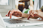 woman's hands working on laptop computer by Konstantin Kolosov on 500px